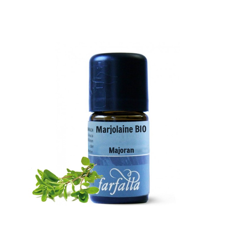 Huile essentielle (Ethérée) - Marjolaine Demeter - 100% naturelle et pure -  5 ml - Farfalla