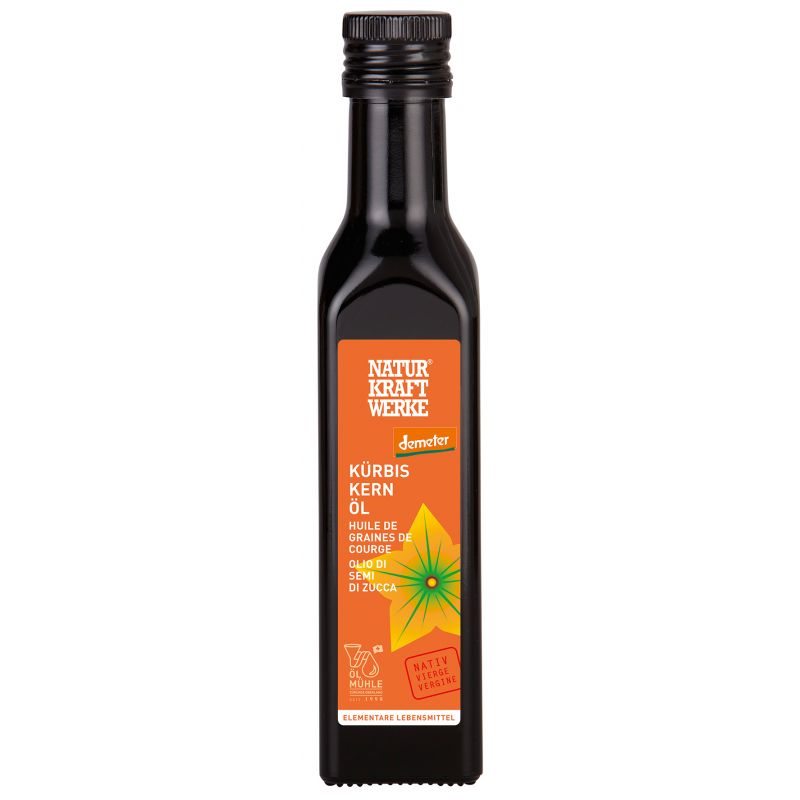 Olio di semi di zucca vergine biologico (Austria, Demeter) - 250ml - NaturKraftWerke