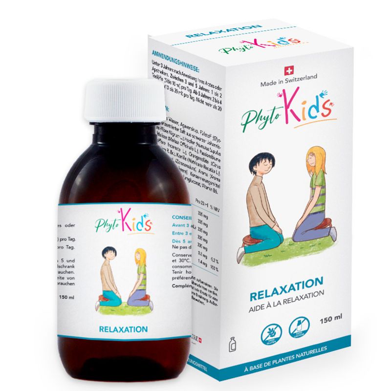 Relaxation – Complément alimentaire naturel suisse pour enfant - Cassis - 150ml – PhytoKids