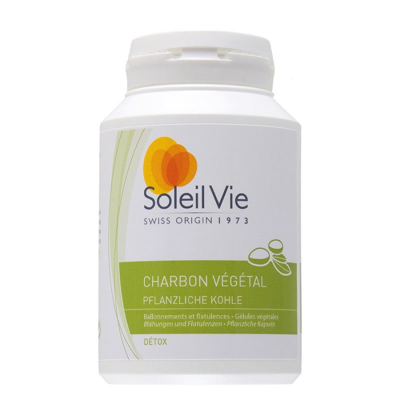 Charbon végétal - 100 gélules - Soleil Vie