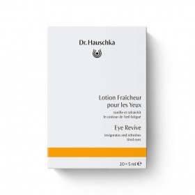 Lotion fraîcheur Bio et compresses, pour les yeux fatigués - 10 x 5 ml - Dr. Hauschka 