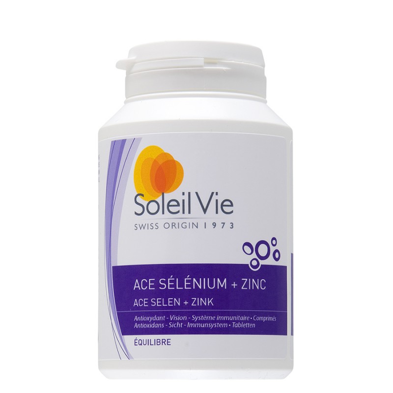 ACE Selenium + Zinc - 100 comprimés - Soleil Vie