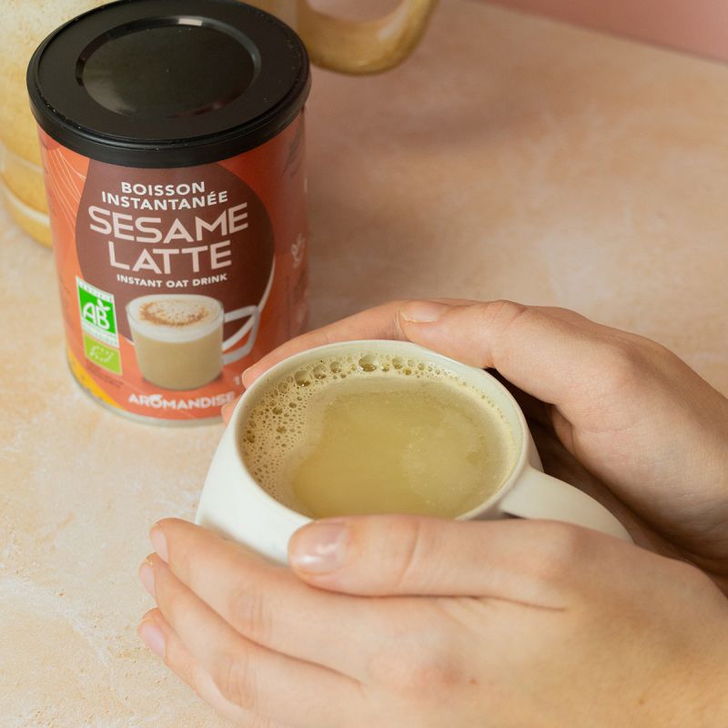 Instantgetränk, Bio-Sesam-Latté (samtige & cremige Textur auf Haferbasis) - 170g - Aromandise