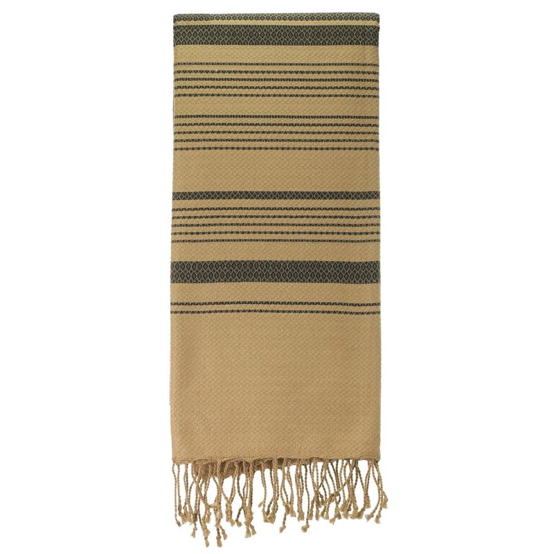 Fouta in cotone biologico, Collezione SAND, Cenere - 200x100 cm - Karawan