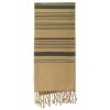 Fouta en coton biologique, Collection SAND, Cendre - 200x100cm - Karawan