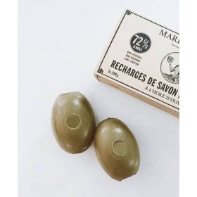 Le savon de Marseille rotatif Bio à fixer au mur - Recharge 2x 290g - Marius Fabre
