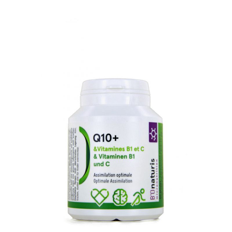 Q10+, Protection cardio-vasculaire, stress oxydatif, prise de statines - 60 gélules (220mg) - BIOnaturis