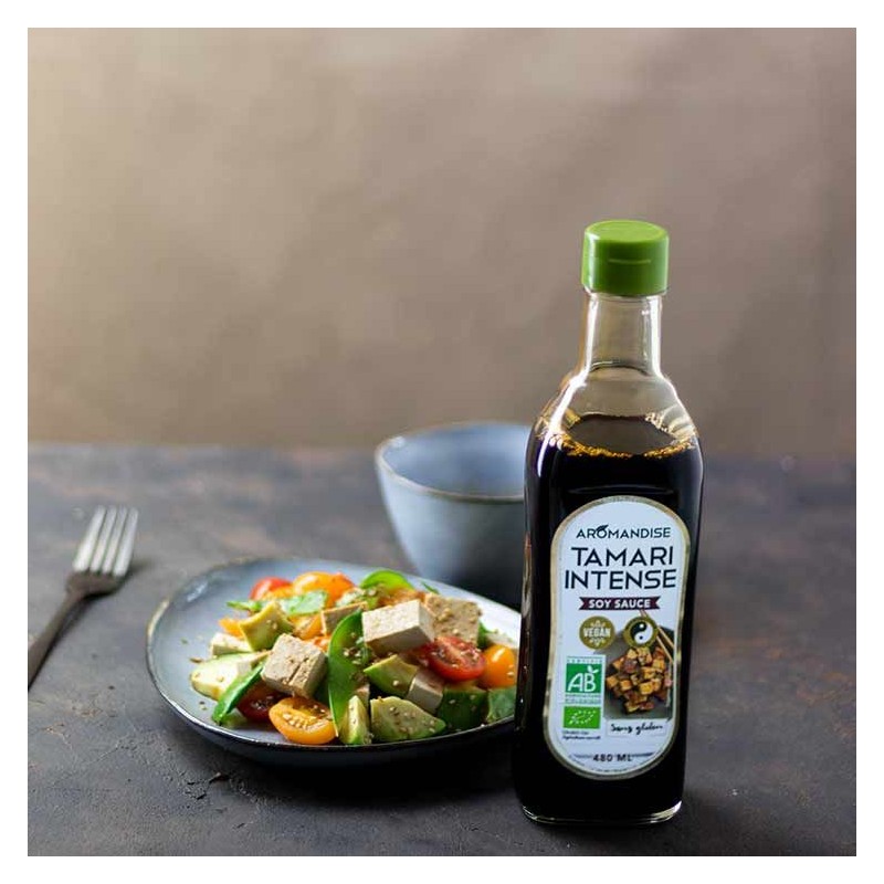 Intensives Tamari (natürlich gebraute Sojasauce) - 0.48L - Aromandise