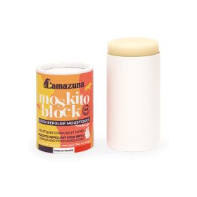 Moskito Block - Le stick Répulsif Solide & Rechargeable, contre le moustiques tigres et communs - Avec boite alu - Lamazuna