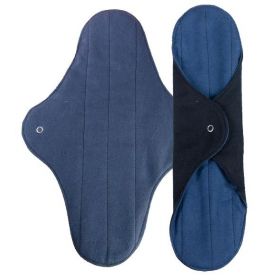 Serviettes hygiéniques lavables/réutiulisables Bi-Color en coton 100% BIO - 2 pces, Flux nuit - Anaé