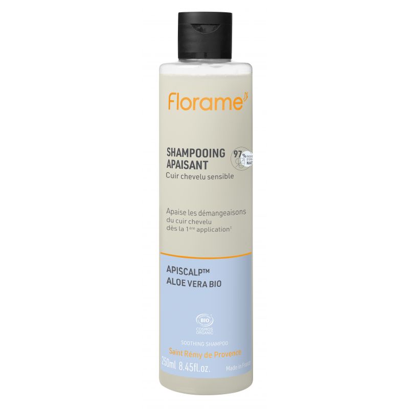 Shampoing BIO, Apaisant & hypoallérgenique à l'Aloe vera - 250ml - Florame