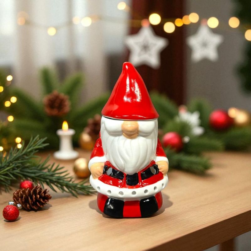 Brucia-essenze in ceramica con candela, Serie Festiva – Babbo Natale – ZEN’Arôme