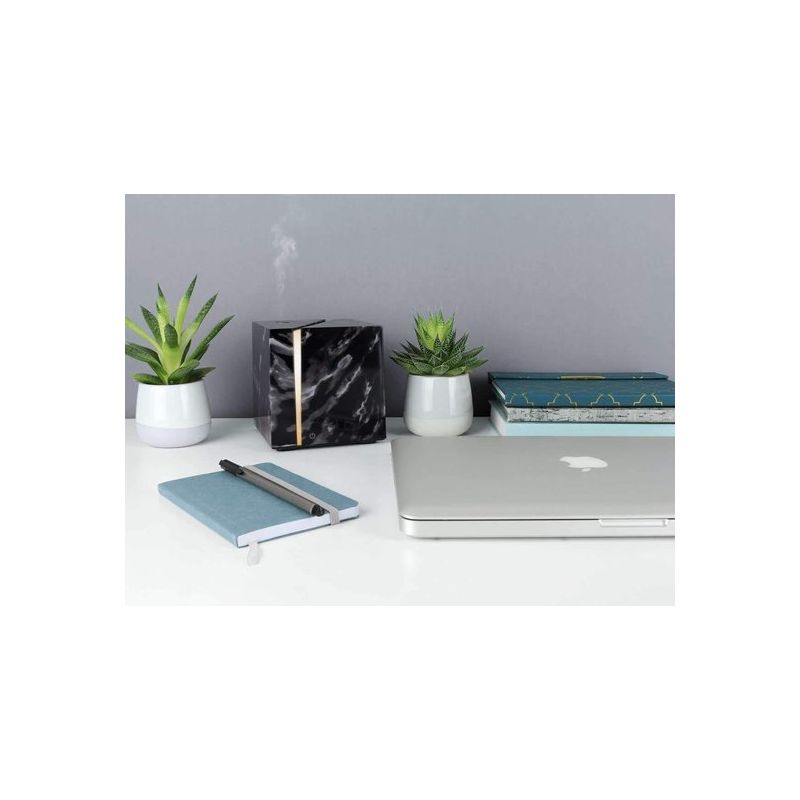 Diffuseur d'huiles essentielles, Ultrasonique - Black Marble - Swiss Eco Shop