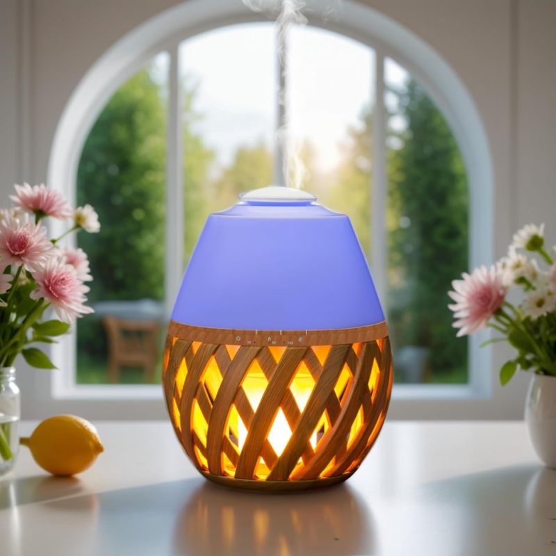 Ultraschall-Duftdiffusor DOLSIA – Mehrfarbig & Kerzenlichteffekt – Zen’Arôme