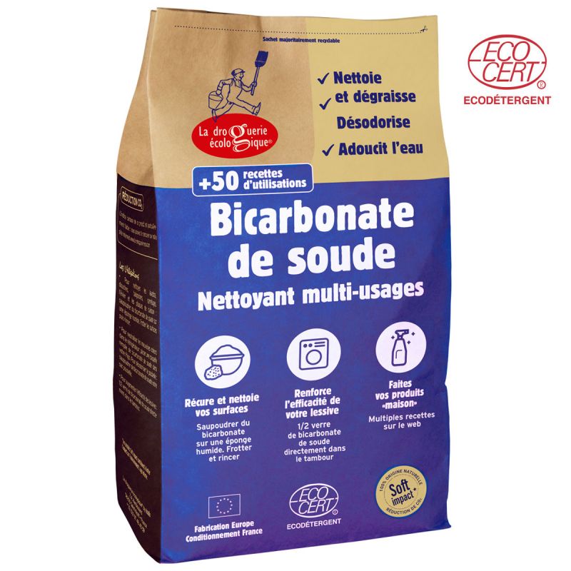 Bicarbonate de soude Technique - 2,5 kg - La Droguerie écologique