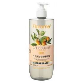 Gel doccia BIO con oli essenziali, ricaricabile - Fiore d’Arancio - 750 ml - Florame
