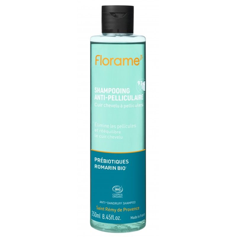 Shampoing BIO Anti-pelliculaire -Aux prébiotiques & Romarin - 250ml - Florame