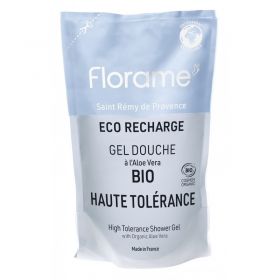 Bio-Duschgel hohe Verträglichkeit – Minimalistische Formel & ohne Duft – Eco-Nachfüllung 700 ml – Florame
