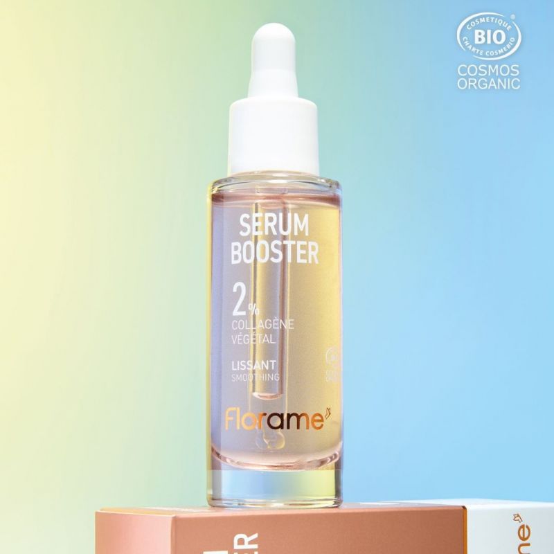 Sérum Booster lissant BIO au Collagène Végétal (2%) - Redynamise l'élasticité - 30 ml - Florame