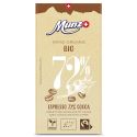 Dunkle Schweitzer Schokolade mit kaffee, 72% Cacao, Bio & Fair - 80gr - Maestrani