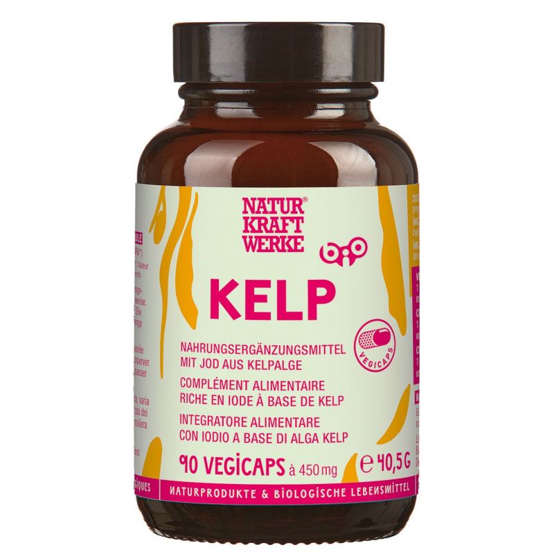 Kelp bio dell'Atlantico del Nord - 90 Vegicaps da 450 mg - NaturKraftWerke