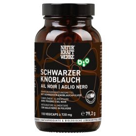 Ail noir BIO - 110 Vegicaps à 720 mg - NaturKraftWerke