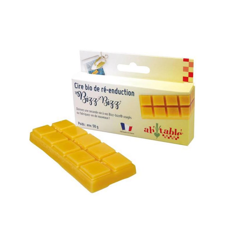 Bio-Wiederbeschichtungswachs für wiederverwendbare Bizz-Bizz-Verpackungen - 50g - Ah! Table