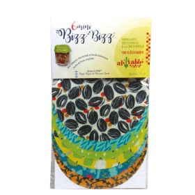 Set 6 mini Bizz-Bizz rotondi (involucro alimentare riutilizzabile in cera d'api bio) - Ah! Table