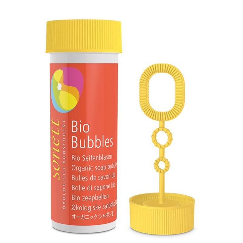 Sonett BioBubbles - 45 ml - Bulles de savon BIO, ingrédients végétaux, certifié NCP, dès 3 ans