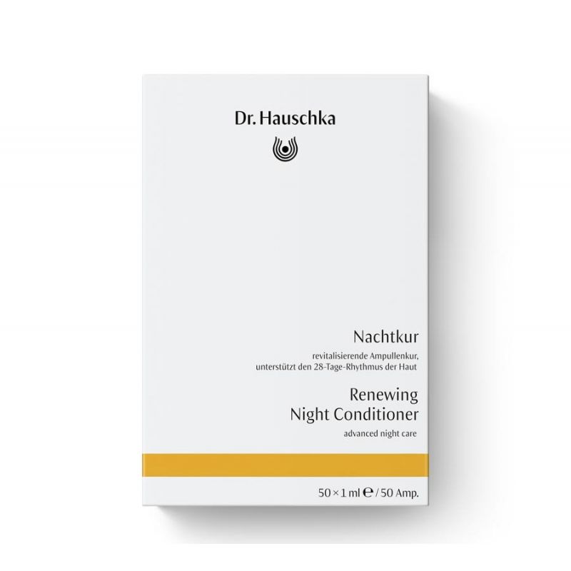 Dr. Hauschka Cure Intensive pour la Nuit - 50 x 1 ml - ampoules revitalisantes, certifié NATRUE, tous types de peau