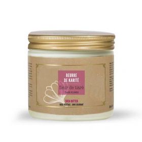 Beurre de karité Marius Fabre - 100 ml - soin corps et lèvres, parfum fleur de tiaré, pot en verre