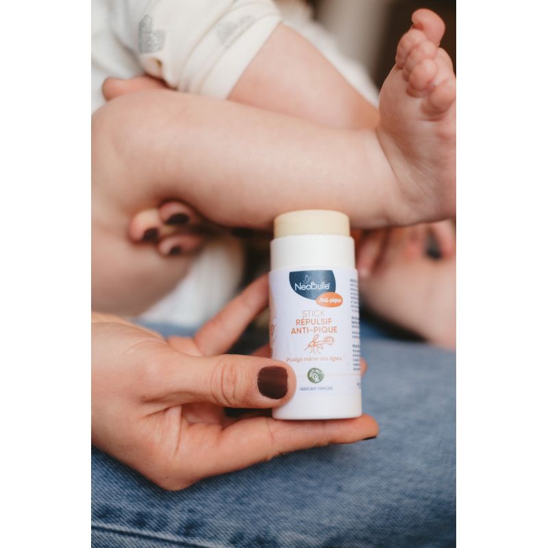 BIO Mücken-Repellent-Stick Néobulle - 50g - Baby ab 2 Monate und Erwachsene