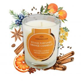 Cade Öl-Kerze, Duft Orange - Zimt - 400g, ca. 45h - Ambiance Cade
