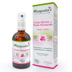 Olio secco Bio di rosa mosqueta, viso e corpo - 100ml - Mosqueta's