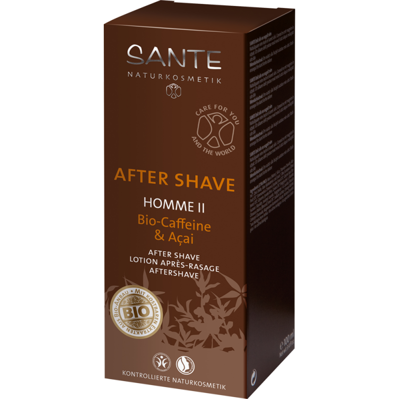 HOMME II - After Shave Bio - Caféine & Açai - 100ml - Sante Naturkosmetik