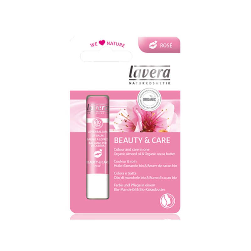 Lippenbalsam Beauty & Care Rosé - 4,5g - Lavera