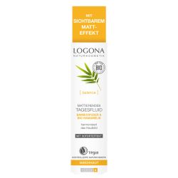 Mattierendes Tagesfluid, Bambuspuder & BIO-Hamamelis - 30ml - Logona