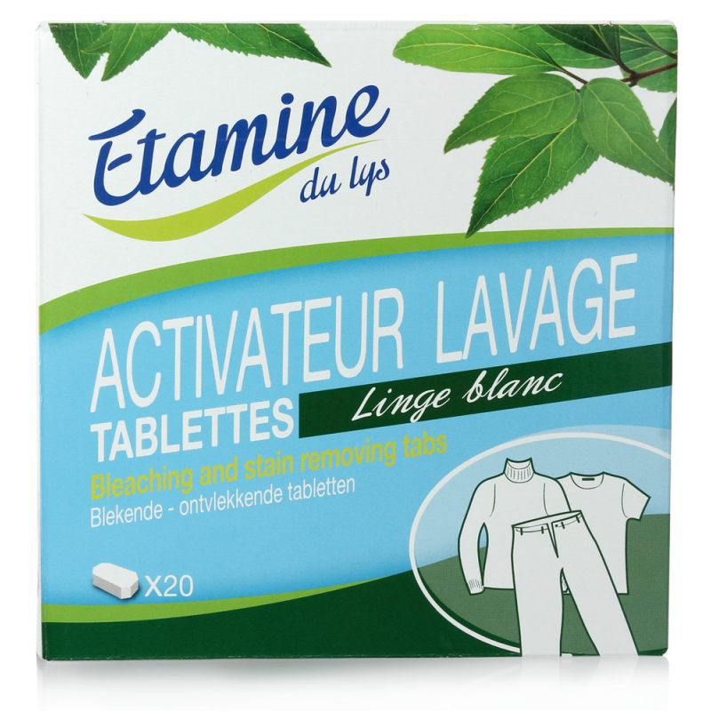 Tablettes Activateur Lavage - Tablettes x20 - Etamine du Lys