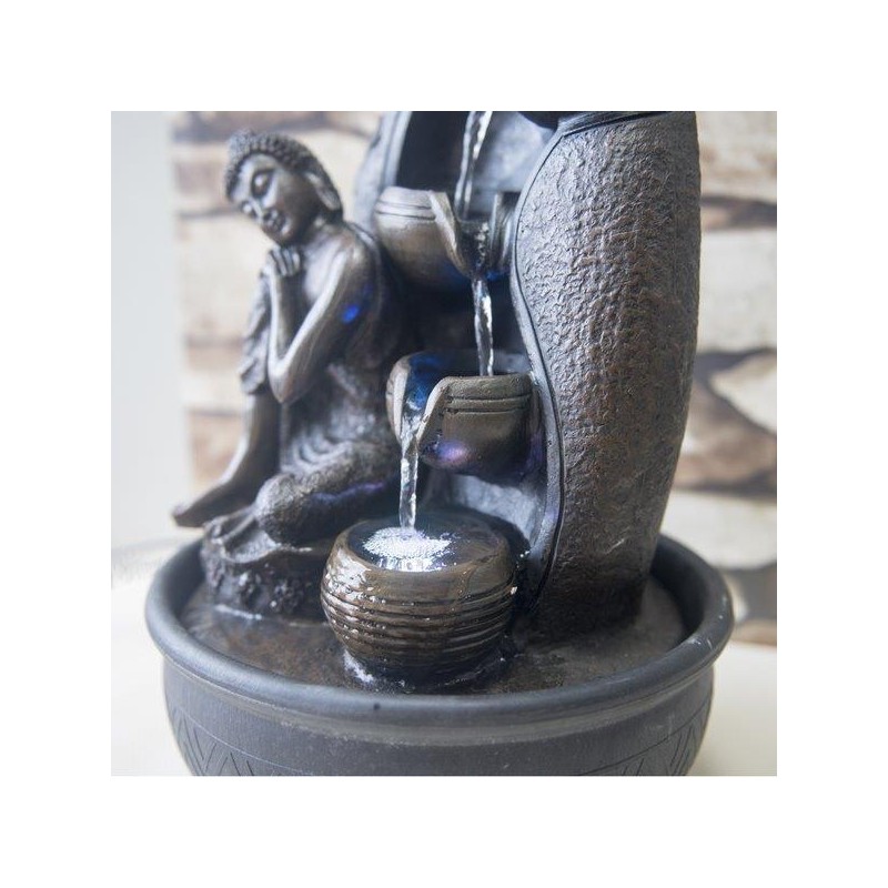 Fontaine à eau - Bouddah "Krishna" (avec éclairage LED) - Zen'Light