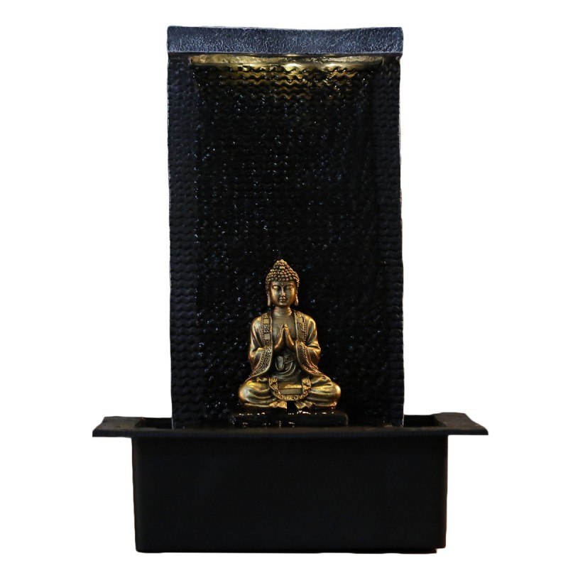 Fontaine mur d'eau - Bouddha "Zenitude" (avec éclairage LED) - Zen'Light