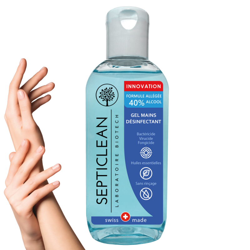 SeptiCelan, Disinfettante per le mani con 40% di alcool - 75ml - BioTech