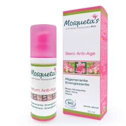 Sérum Anti-âge BIO, régénérant à la rose musquée BIO - 30ml - Mosqueta's