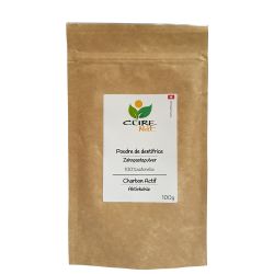 Dentifrice naturel en poudre - Blanchissant (au charbon actif) - Recharge de 100g - Curenat