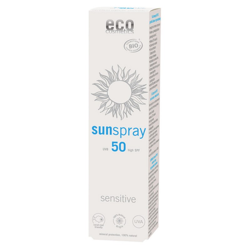 Eco Sonnenspray sensitive LSF 50, sehr hoher Lichtschutz - 100ml - ECO cosmetics