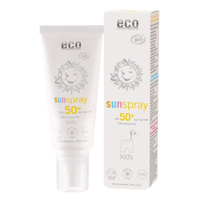 Spray solaire Kids 50+ - Très haute protection - Indice 60 (UVB) - 100ml - ECO Cosmectis 