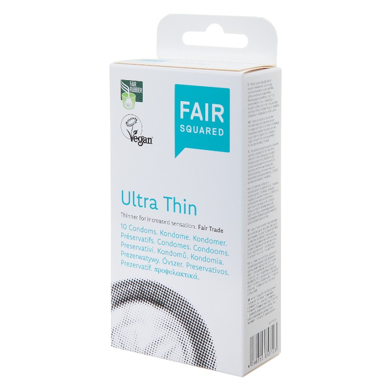 Préservatifs véganes et équitables - Ultra thin - 10pces - Fair Squared