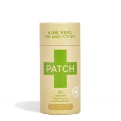 Pansements/sparadraps en fibre de bambou organique et hypoallergénique - Aloe vera - 25 pces - PATCH