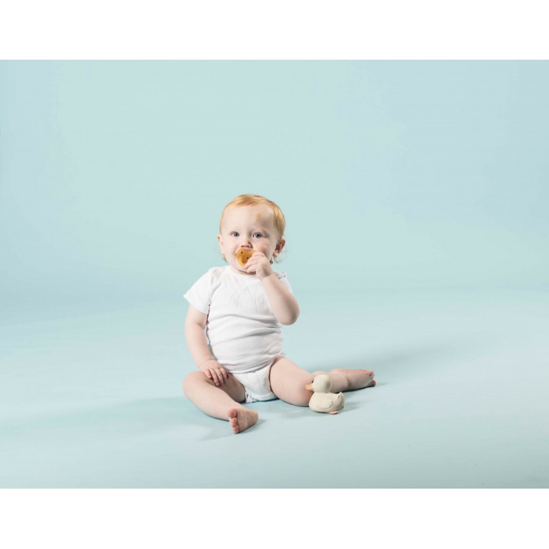 100% Naturkautschuk Baby-sauger - "Crown pacifier" Gerundet, 0 bis 3 Monate - Hevea
