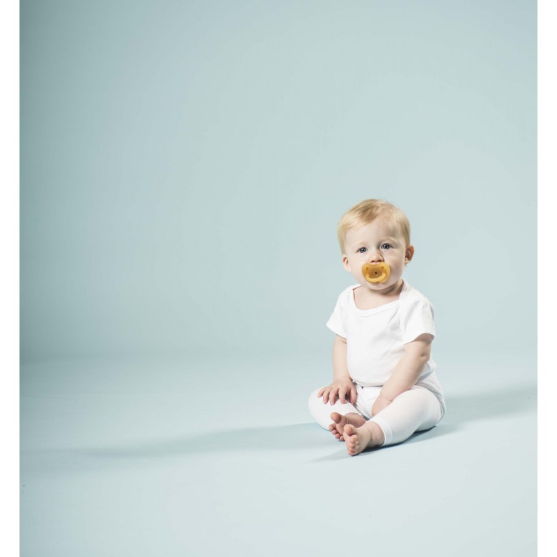 Ciucci per bambini 100% gomma naturale - "Crown pacifier" arrotondato, da 3 a 36 mesi - Hevea