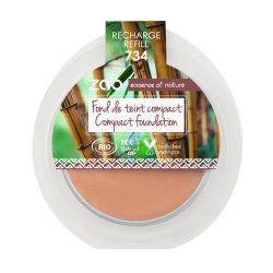 Recharge - Fond de teint compact - Compact Foundation - N°734, Capuccino - 7,5g - Zao Make-up